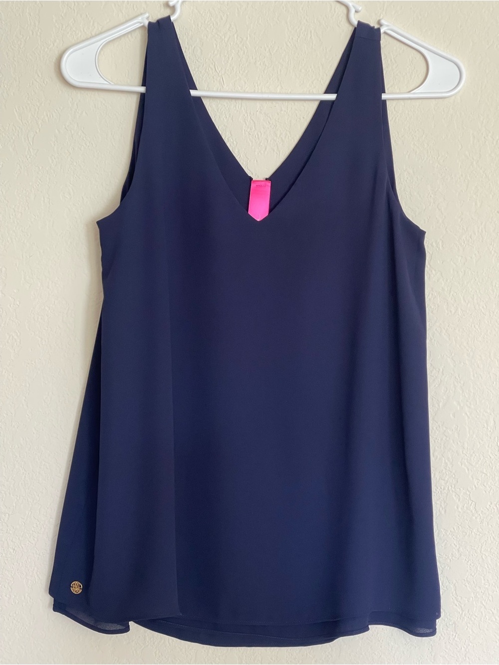 Lilly Pulitzer Florin Reversible Tank True Navy Size XXS - Picture 3 of 15